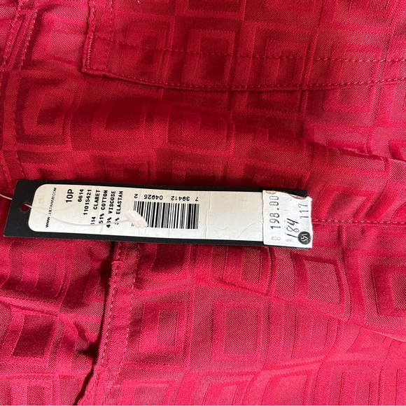 NWT - Elie Tahari- Red Dress Pants - 10P - Picture 3 of 4